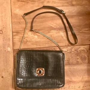 Marciano black purse with gold hardware